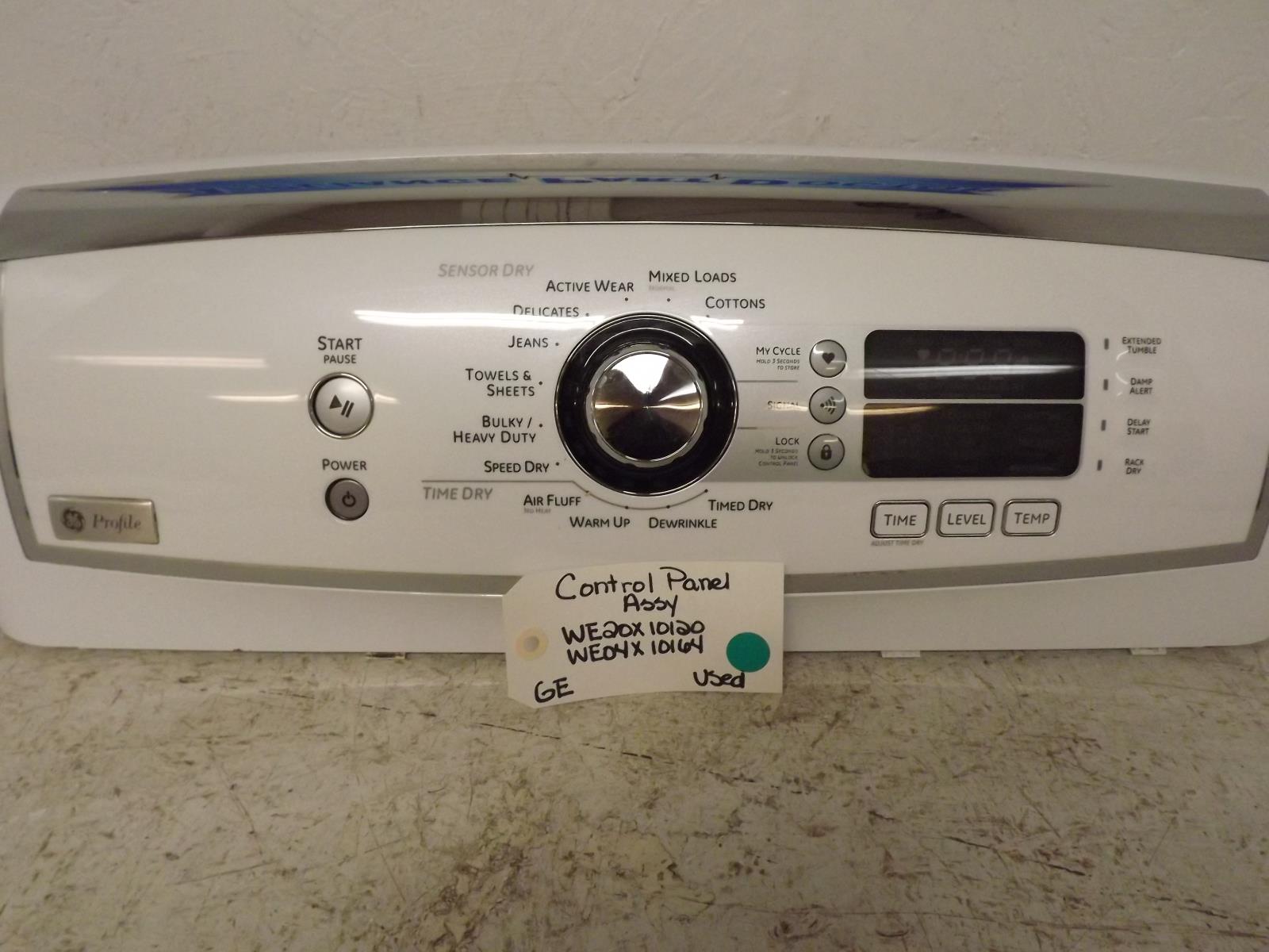 GE Dryer WE20X10120 WE04X10164 Control Panel Assy Used GE Dryer WE20X10120 WE04X10164 Control Panel Assy Used